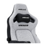 AndaSeat Kaiser 4 Series Premium Gaming Chair, 5° Sloping Seat Base, Pop-out Lumbar, 5D Armrests, Up to 180kg Max Weight, Linen Fabric, XL, Ash Gray | AD12YDDC-XLL-20-G-CF